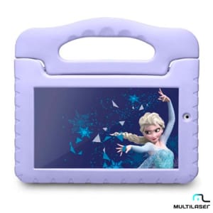 Tablet Multilaser Frozen Plus Lilás com 7”, Wi-Fi, Android 8.1, Processador Quad-Core 1.5 GHz e 16GB