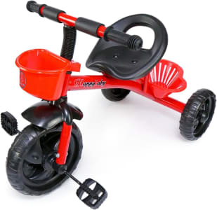 Triciclo Infantil Passeio e Cesto (Vermelho)