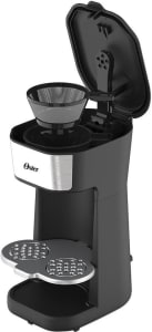 Cafeteira Oster 2Day Inox 2 em 1 com Copo Térmico, 110V, Preto/Inox, 600W, OCAF200