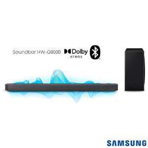 Soundbar Samsung com 5.1.2 Canais e 360W - HW-Q800B/ZD