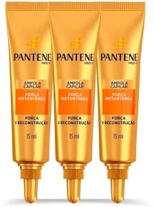 Ampola Pantene Força e Reconstrução 3 Unidades x 15 ml