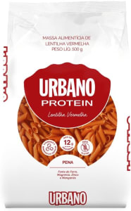 4 Unidades — Urbano, Macarrão De Lentilha Vermelha E Arroz, Pena - 500 G