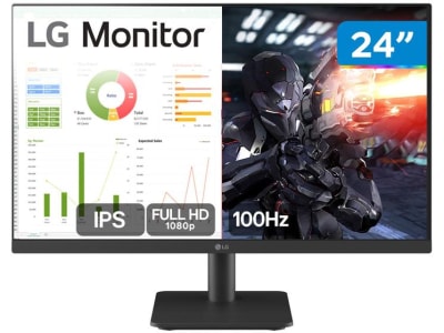 Monitor PC Gamer 100Hz UltraGear LG 24MS500-B.AWZM 24" Full HD IPS HDMI 24MS500-B - Monitor para PC - Magazine 