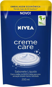 10 Unidades Sabonete Líquido Refil Creme Care 200ml - NIVEA