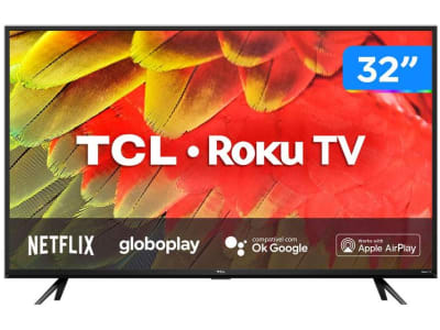 Smart TV 32” HD LED TCL RS530 60Hz Wi-Fi - 3 HDMI 1 USB - Smart TV - Magazine {{route.pmdStoreName}}Logo LuLogo Magalu