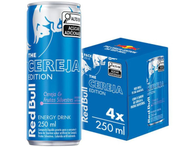 Bebida Energética Red Bull The Cereja Edition 250ml - 4 Unidades