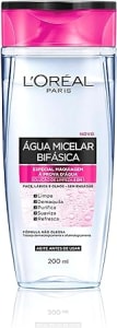 Água Micelar Bifásica L'Oréal Paris Solução de Limpeza 5 em 1, 200ml