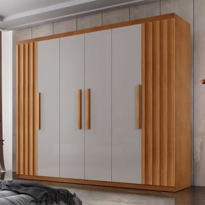 Guarda Roupa Casal Roma MDF 6 Portas e 2 Gavetas - Moderna - Guarda-Roupa / Roupeiro - Magazine 