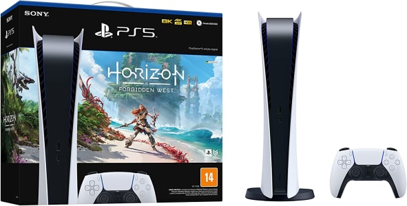 Console Playstation 5 Digital Edition + Jogo Horizon Forbidden West