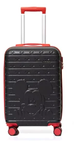 Mala Viagem De Bordo Pequena Rodinha 360 Mickey Mouse Disney Cor Preto MF10405MY-P-PT Luxcel