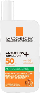 La Roche-Posay Anthelios Airlicium Protetor Solar Facial Antioleosidade Sem Cor Reduz e Controla a Oleosidade FPS50 Textura Fluida Ultra Leve 40g