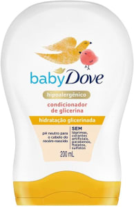 2 Unidades Condicionador Baby Dove Hidratação Glicerinada 200ml