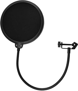 Pop Filter para Microfone Gravação Estúdio