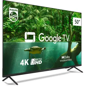Smart TV Philips 50" LED 4K UHD Google TV 50PUG7408/78