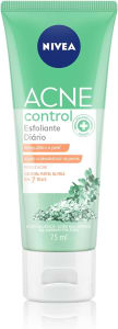 NIVEA Esfoliante Facial Acne Control 75ml - Controla a oleosidade, ajuda a desobstruir os poros, remove células mortas, reduz a vermelhidão da acne, não resseca e nem agride a pele