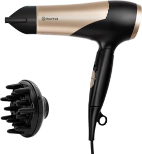 Secador de Cabelo, Equipado com Concentrador de Ar e Difusor, Voltagem Ajustável, 127/220V, 1200/1800W