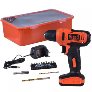 Furadeira Parafusadeira 12v Bivolt Ld12sp com Kit Black Decker