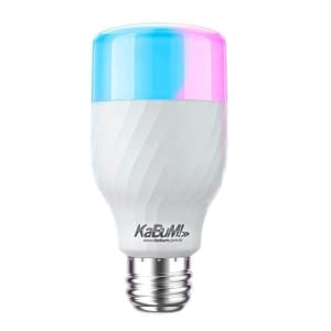 Lâmpada LED KaBuM! Smart, RGB + Branco, 10W, Google Home e Alexa, Conexão E27 - KBSB015 - Alarme e Sensor de Presença - Magazine Ofertaesperta