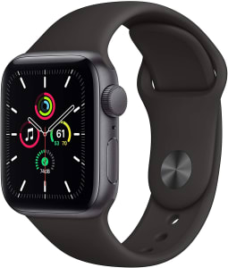  Novo Apple Watch SE - GPS, 40 mm - Caixa de Alumínio Cinza Espacial com Pulseira Esportiva Preta 