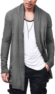 Cardigan Blusa de Frio Sobretudo Masculino – Slim Fitness — Cor: Cinza