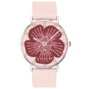 Relógio Coach Feminino Couro Rosa 14503231