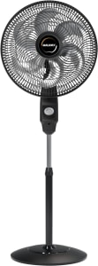 Ventilador Mallory Coluna Eolo Preto - Grafite 40 cm 220V