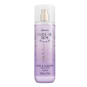 Cuide-se Bem Rosa e Algodão Body Splash, 200ml