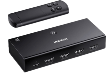 UGREEN HDMI Switch 4K 60Hz 3 em 1 Suporta HDR/CEC/3D/HDCP 1.4 para 4K x 2K@60Hz/ Full HD 1080P Compatível com PS5 PS4 Xbox Fire Stick Roku