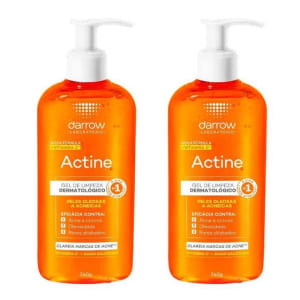 Darrow Actine Vitamina C Kit com 2 unidades - Gel de Limpeza - Limpeza Facial Dermocosmético - Magazine