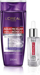 Kit Sérum Preenchedor Anti idade L'Oréal Paris Revitalift 30ml + Água Micelar Hialurônico 200ml