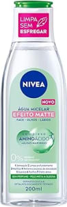 NIVEA Água Micelar Solução de Limpeza Facial 7 em 1 Efeito Matte 200ml - Fórmula poderosa com efeito matte que oferece 7 benefícios: limpa, hidrata, suaviza, tonifica, demaquila, acalma e refresca