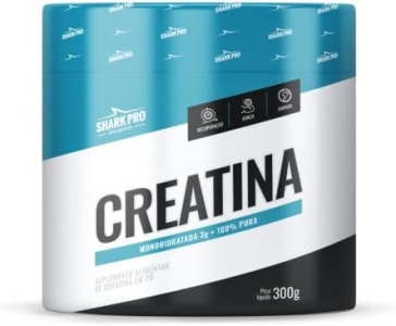 Creatina Monohidratada 300G Sabor Natural - SHARK PRO