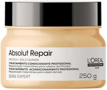 L'Oréal Professionnel Máscara Capilar Absolut Repair | Tratamento Capilar Proteico Para Nutrição Profunda | Hidrata, Repara Danos e Acrescenta Brilho | Para Cabelos Secos e Danificados