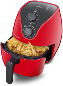 Fritadeira Elétrica Air Fryer 4L 220V 1500W com Grade Multilaser Vermelha - CE084