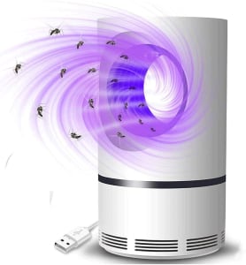 Armadilha elétrica interna para mosquitos USB Power Insect Mosquito Killer Luz ultravioleta LED lâmpada mosquito não tóxica, sem Zapper, ventoi