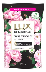 3 Unidades — Refil Sabonete Líquido Rosas Francesas 200ml - Lux