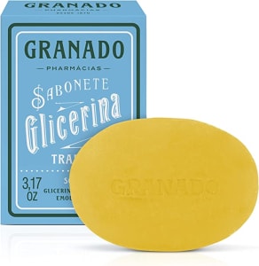 4 Unidades - Sabonete Vegetal De Glicerina Tradicional, Granado, Amarelo, 90G