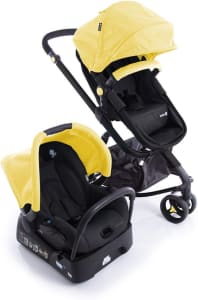 Carrinho + Bebê Conforto Safety 1st Travel System Mobi Amarelo