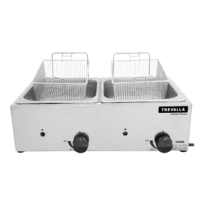 Fritadeira Profissional A Gás Trevalla TSFG212 Inox 2 Cubas