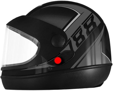 Pro Tork Capacete Super Sport Moto 2019 Fosco 60 Preto/Grafite