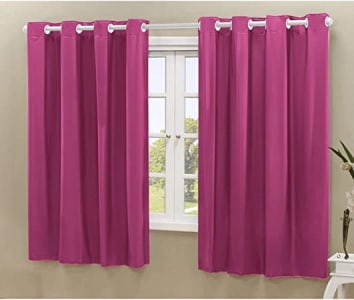 Cortina Blackout PVC corta 100% a luz 2,20 m x 1,30 m Pink