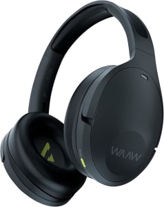 Fone de Ouvido WAAW by ALOK SENSE 300HBNC Headphone Bluetooth Com Cancelamento de Ruído Ativo, Microfone e Toque inteligente, Preto e Verde, Regulável