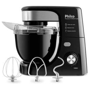 Batedeira Planetária Philco Php500 Turbo, 12 Velocidades, 1 Tigela 500w, Preta