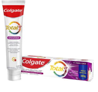 2 Unidades - Creme Dental Colgate Total 12 Gengiva Reforçada 180g