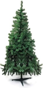 Árvore De Natal Com Base Plástica, Portobelo, Verde, 100 Hastes, 90cm, Cromus