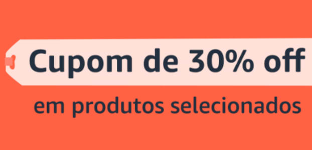 Cupom OUTLET30 de 30% de Desconto em Produtos Selecionados na Amazon!