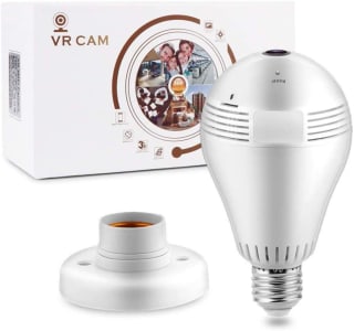 Câmera Espiã IP Lampada Wi-Fi Panorâmica LED 360 Bivolt C/Infravermelho JK-01