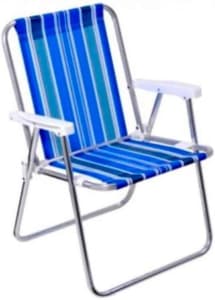 Cadeira de Praia em Alumínio Bel Fix, Cores sortidas, 1 unidade