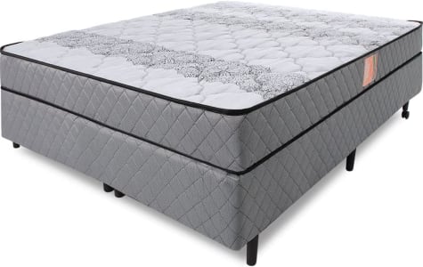 Cama Box Colchão Casal Ortopédico Firme Espuma D33 Antialérgico Certificado 138x188x51cm - BF Colchões