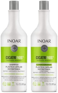 Kit Shampoo e Condicionador Cicatrifios Plástica Capilar 1L Inoar